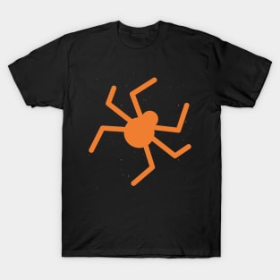 Orange silhouette of a Grim Reaper T-Shirt